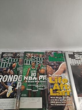 Sports Illustrated Vintage Celtics Covers - Green and Yellow Accents